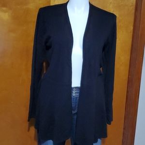 XL Napa Valley open black cardigan